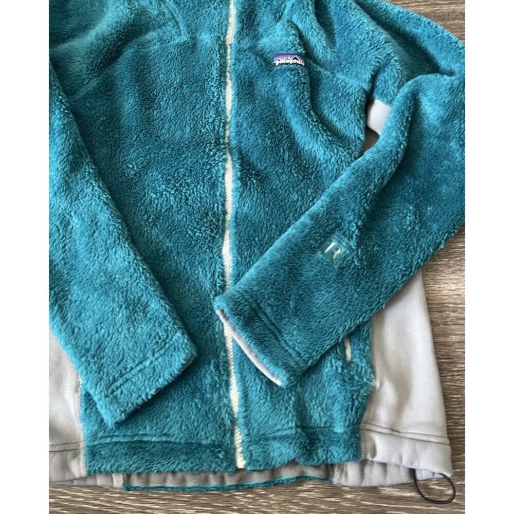 Patagonia Hi Loft R3 Regulator Polartec Hoody Sweater Jacket Womens XS Teal - Picture 9 of 16
